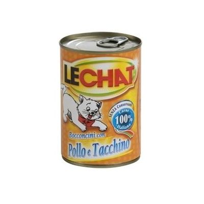 LeChat wet cat food with chicken 400 g oven-baked meat chunks