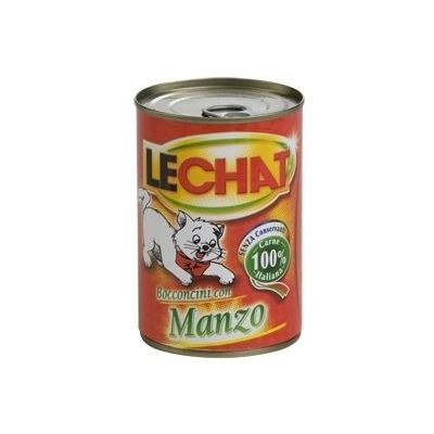 LeChat wet cat food with beef 400 g