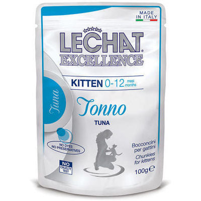 LECHAT Excellence Wet Kitten with tuna 100 g - konservi kaķiem