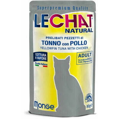 LeChat Natural pouches Tuna with Chicken 80 g