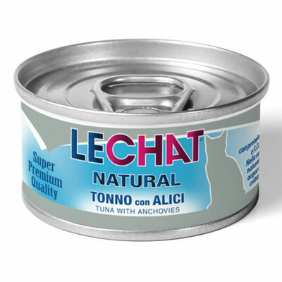 LeChat Natural Tuna with Whitebait 80 g Wet Cat Food
