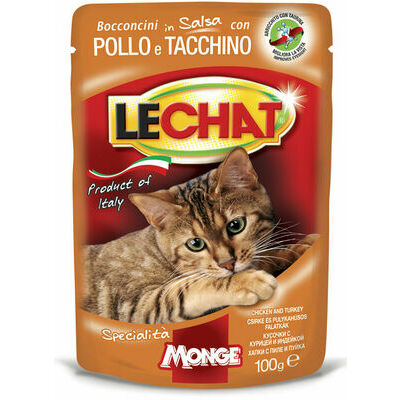 LeChat Pouches with chicken and turkey 100 g