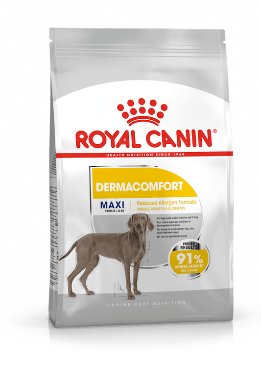 ROYAL CANIN® Dermacomfort Maxi Sausā barība liela izmēra suņiem ādai un spalvai, 12kg