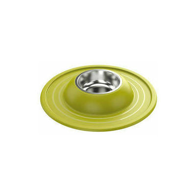 Metal bowl with rubber base Volcano INOX d39x6h, assorted colors