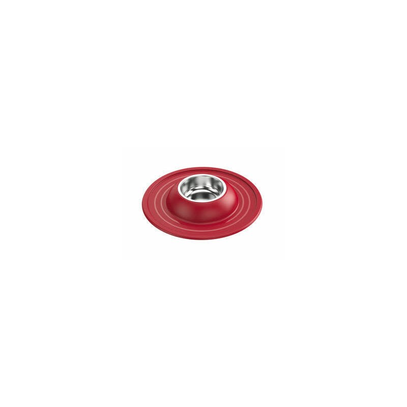 Metal bowl with rubber base Volcano INOX d39x6h, assorted colours