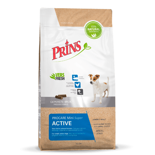 Prins ProCare MINI SUPER ACTIVE Dry Dog Food With Chicken, 3kg
