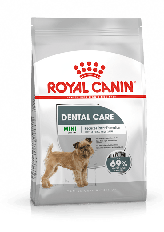 ROYAL CANIN® Mini Dental Care Sausā barība maza izmēra suņiem zobu veselībai, 1kg