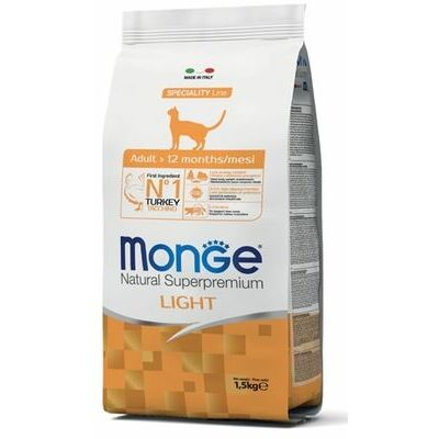 MONGE Adult Light Turkey 1,5 kg Dry Cat Food
