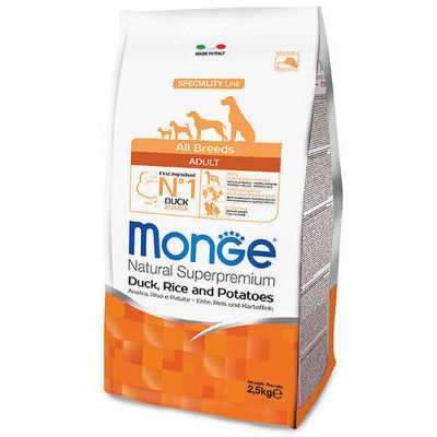 MONGE ALL BREEDS Adult Duck, Rice and Potatoes 2,5 kg