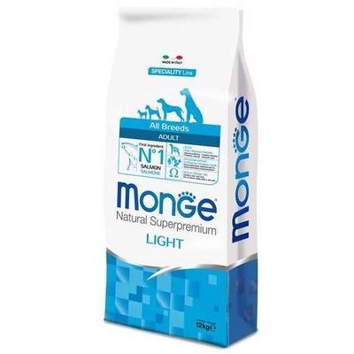 MONGE ALL BREEDS Adult Light Salmon and Rice 2,5 kg - barība suņiem