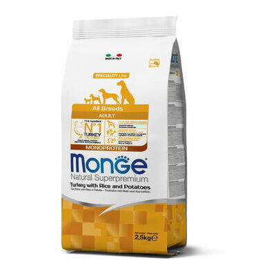 MONGE ALL BREEDS Adult Turkey Rice & Potatoe 2,5 kg