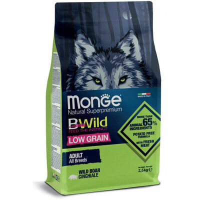 MONGE BWILD Low Grain Adult Boar 12 kg Dry Dog Food