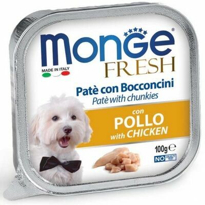 Monge Fresh pate with Chicken 100 g - konservi suņiem