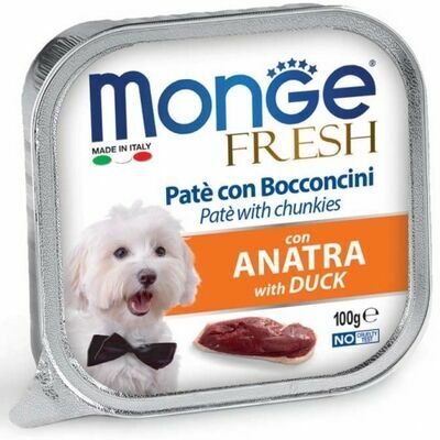 Monge Fresh pate with Duck 100 g Wet Dog Food