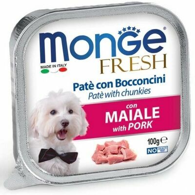 Monge Fresh pate with Pork 100 g Wet Dog Food