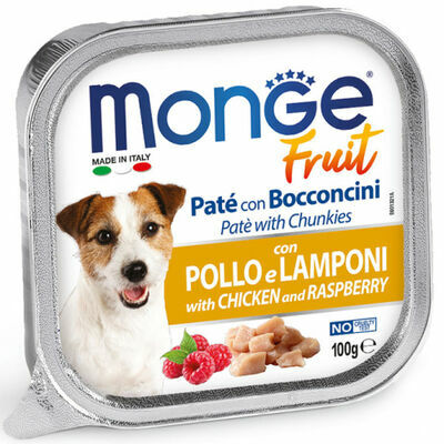 Monge Fruit Chicken and Raspberry 100 g Wet Dog Food