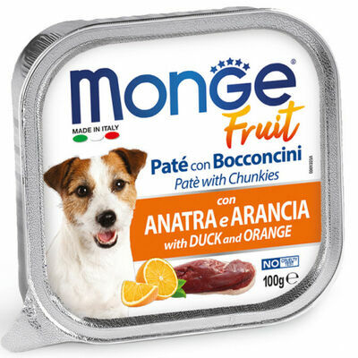 Monge Fruit Duck and Orange 100 g Wet Dog Food