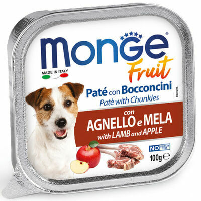 Monge Fruit Lamb and Apple 100 g Wet Dog Food
