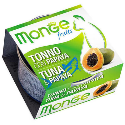 Monge Fruits Tuna & Papaya 80 g Wet Cat Food
