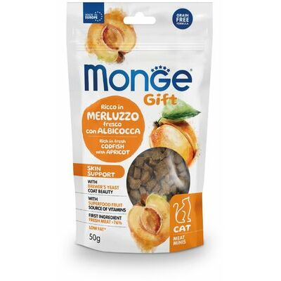 MONGE GIFT Cat MEAT MINIS Skin support Codfish with apricot / 50 g