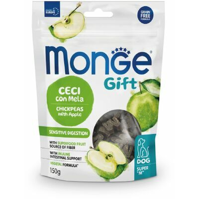 MONGE GIFT Dog SUPER M Sensitive digestion Chickpeas with apple / 150 g