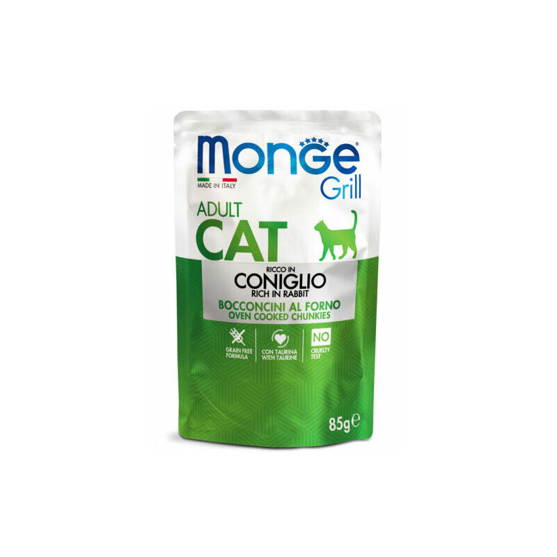 Monge Grill Multipacks Adult Rabbit, Lamb 12x85 g - konservi kaķiem
