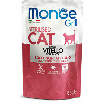 Monge Grill Pouch Chunkies in Jelly Rich in Veal Sterilised 85 g