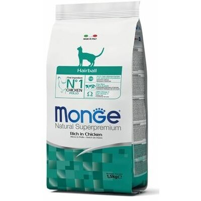 MONGE Hairball 0,4 kg Natural Superpremium Dry Cat Food