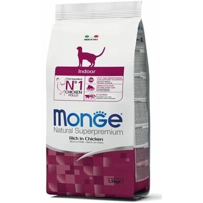 MONGE Indoor 1,5 kg Natural Superpremium Dry Cat Food