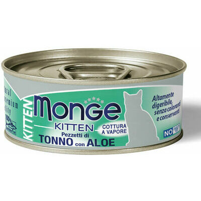 Monge Jelly Tuna Flakes with Aloe Kitten 80 g