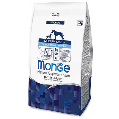 MONGE MEDIUM Starter 1,5 kg Dry Dog Food