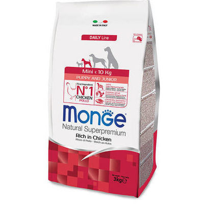 MONGE MINI Puppy & Junior 3 kg Dry Dog Food