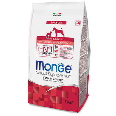 MONGE MINI Starter 1,5 kg  Natural Superpremium Dry Dog Food