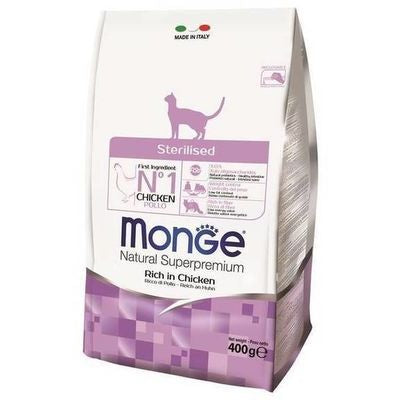 MONGE Sterilised 0,4 kg Dry Food for Cats
