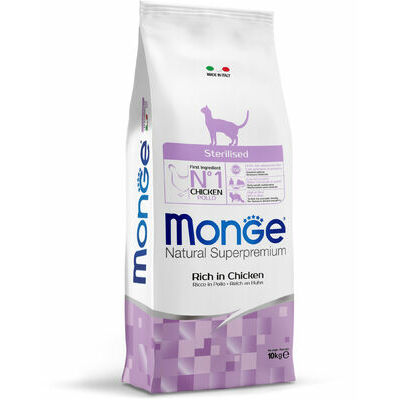 MONGE Sterilised 10 kg Dry Food for Cats