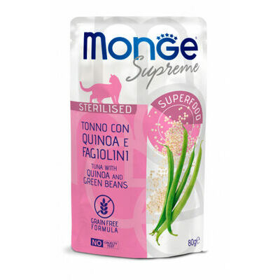 Monge Supreme pouches Tuna with quinoa&green beans Sterilised 80 g