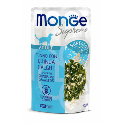 Monge Supreme pouches Tuna with quinoa&seaweeds Adult 80 g