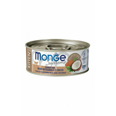 Monge Supreme Tuna with Brown rice&coconut Kitten 80 g