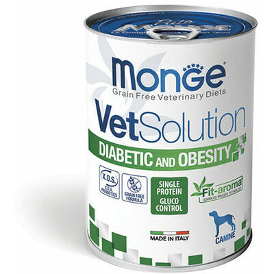 Monge VetSolution Canine Diabetic&Obesity 400 g - konservi suņiem