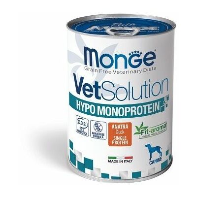 Monge VetSolution Canine Hypo Monoprotein Duck 400 g - konservi suņiem