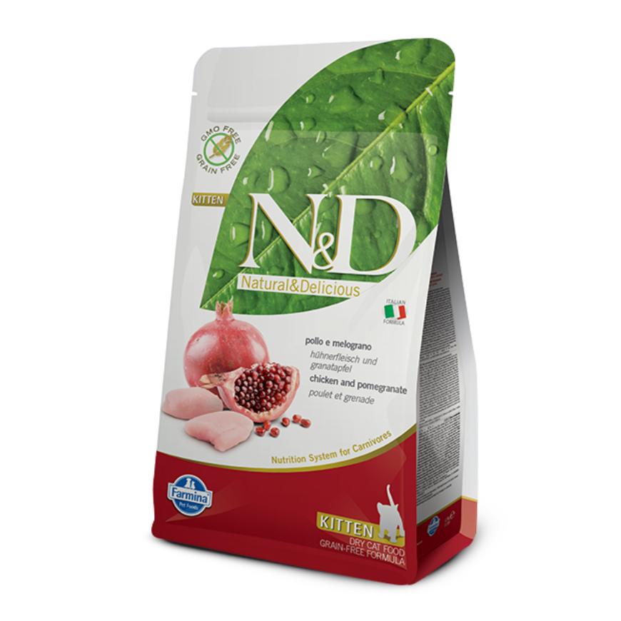 Farmina N&D Katt Prime Kyckling Granatäpple Kattunge Torrfoder, 300g