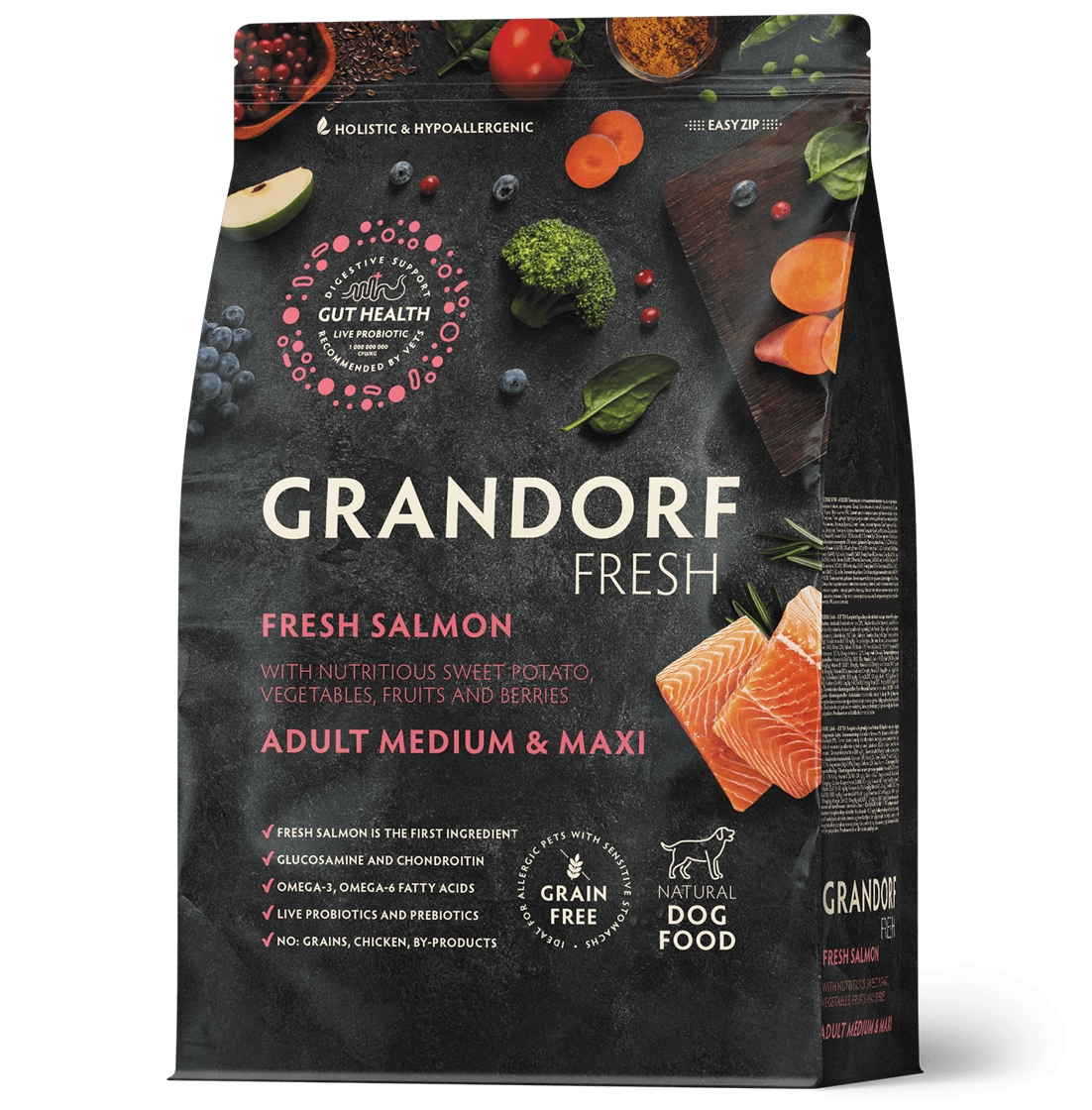 Grandorf Lax Vuxen Medium & Maxi Raser 10kg