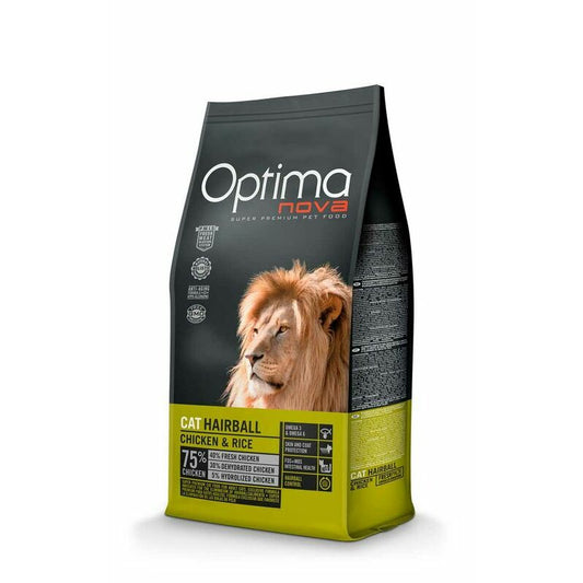 OPTIMANOVA Cat Hairball Chicken & Rice 8 kg