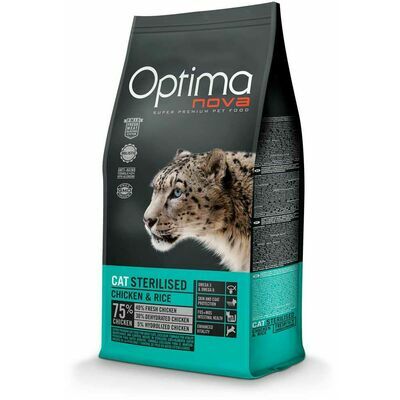 OPTIMANOVA Cat Sterilised Chicken & Rice 8 kg