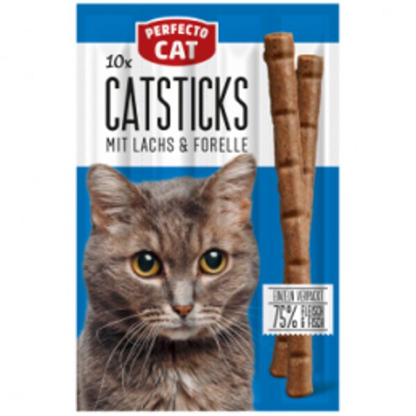 Perfecto Cat Sticks Salmón y Trucha 10 unidades x 5 g
