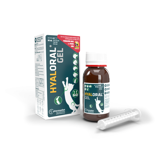 Pharmadiet Hyaloral Gel d'acide hyaluronique pour chiens et chats pour soutenir les articulations, 50 ml