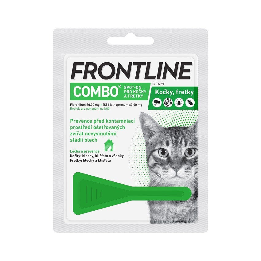 FRONTLINE COMBO SPOT ON CAT Kaķiem pilieni pret blusām un ērcēm, 1 pipete