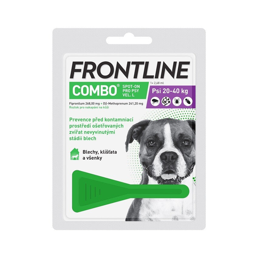 FRONTLINE COMBO DOG - Anti-Flea and Anti-Tick For Large dogs (20-40kg) 1 Pipette