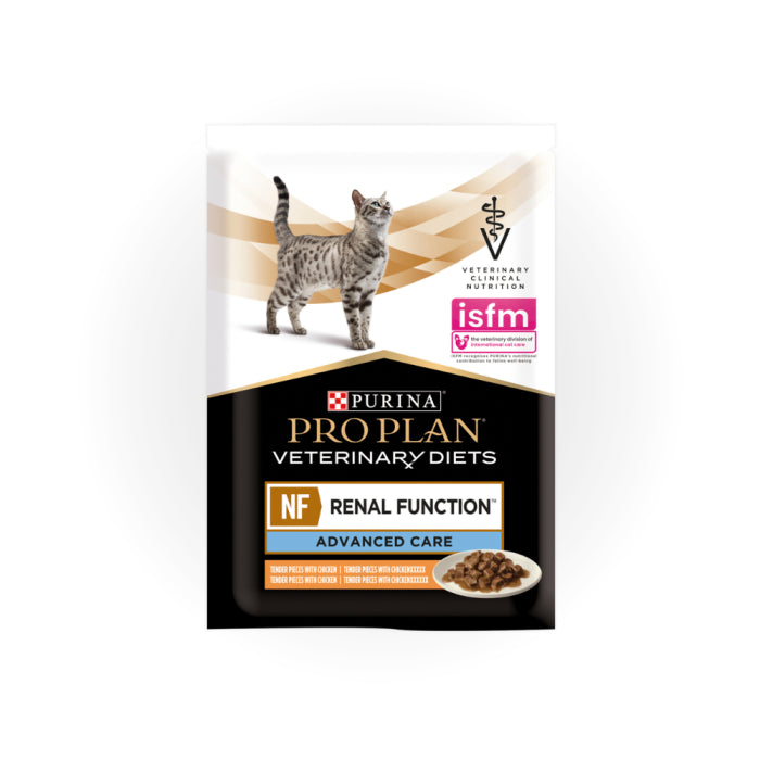 Purina PRO PLAN® Feline NF AC RENAL FUNCTION ADVANCED CARE Mitrā barība kaķiem nieru atbalstam ar vistu, 85g