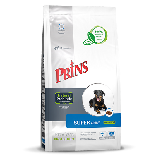 Prins ProCare Protection SUPER ACTIVE Sausā barība aktīviem suņiem ar vistu, 3kg